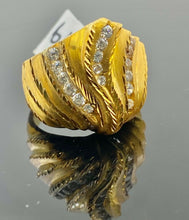 22k Ring Solid Gold ELEGANT Unique Diamond Cutting Design Ladies Band r2179 - Royal Dubai Jewellers