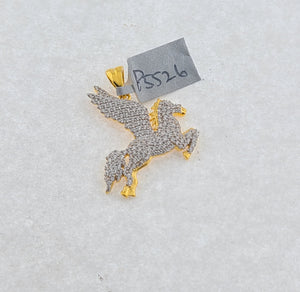 22K Solid Gold Pegasus Pendant P5550 - Royal Dubai Jewellers