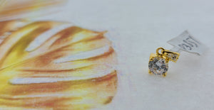 22K Solid Gold Crystal Pendant P3851 - Royal Dubai Jewellers