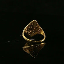22k Ring Solid Gold ELEGANT Charm Ladies Floral Ring SIZE 7.5 "RESIZABLE" r2088 - Royal Dubai Jewellers