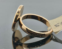 Ring Solid Gold Ring Simple Ladies Coin Design SM28 - Royal Dubai Jewellers