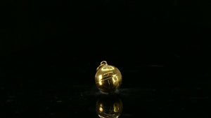 22k Pendant Solid Gold ELEGANT Classic Simple Ball Charm Pendant p3088 - Royal Dubai Jewellers