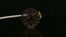 22k 22ct Solid Gold ELEGANT Simple Floral Religious Cross Pendant P2042 - Royal Dubai Jewellers