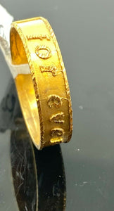 22k Ring Solid Gold ELEGANT Charm Forever Ladies Band r2356z - Royal Dubai Jewellers