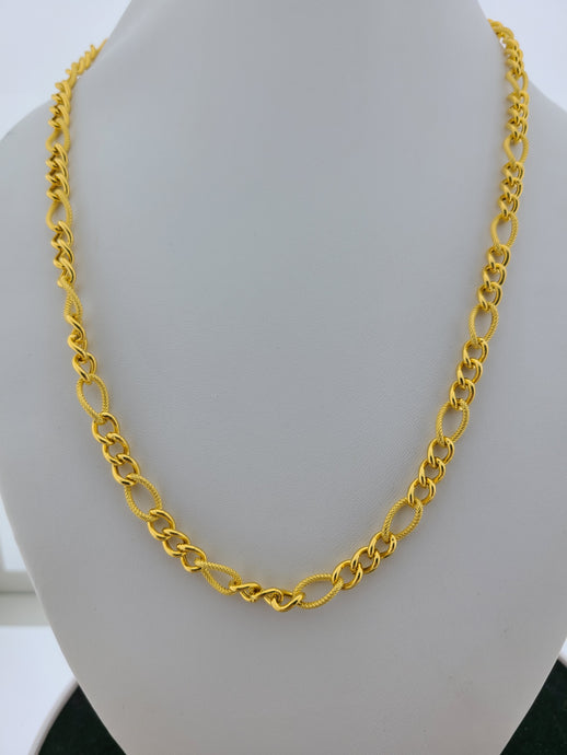 22K Solid Gold Curb Chain C2631 - Royal Dubai Jewellers
