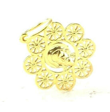 22k 22ct Solid Gold ELEGANT Simple Diamond Cut Religious Jesus Pendant P1512 - Royal Dubai Jewellers