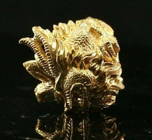 22k Ring Solid Gold ELEGANT Charm Dragon Legend Band SIZE 5.75 "RESIZABLE" r2103 - Royal Dubai Jewellers
