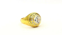 22k Ring Solid Gold ELEGANT Charm Mens Stone Band SIZE 11.5 "RESIZABLE" r2386 - Royal Dubai Jewellers