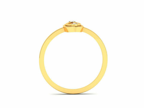 22k Solid Yellow Gold Ladies Jewelry Elegant Oval Design Ring CGR84 - Royal Dubai Jewellers