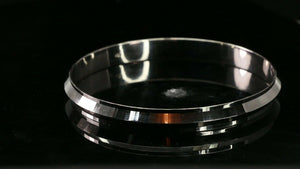 18k Bracelet Solid Gold Simple Charm High Polish Design Size 2.75 inch B4219 - Royal Dubai Jewellers