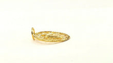 22k 22ct Solid Gold ELEGANT Simple Floral Religious Cross Pendant P2042 - Royal Dubai Jewellers