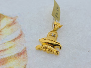 22K Solid Gold Shivling Pendant P5391 - Royal Dubai Jewellers