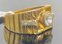 22k Ring Solid Gold ELEGANT Charm Men Stone Band SIZE 8.5 "RESIZABLE" r2292 - Royal Dubai Jewellers