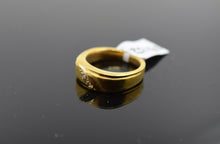 22k Ring Solid Gold ELEGANT Charm Cross Band SIZE 5-1/2 "RESIZABLE" r2182 - Royal Dubai Jewellers