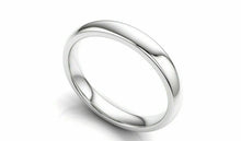18k Solid Gold 4mm Comfort Fit Wedding Flat Band in 18k White Gold "All sizes " - Royal Dubai Jewellers