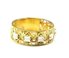22k Ring Solid Gold ELEGANT Charm Ladies Band SIZE 11.5 "RESIZABLE" r2546mon - Royal Dubai Jewellers