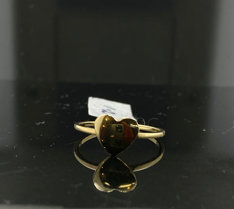 10K Solid Gold Heart Shaped Designer Filigree Ring R5663 - Royal Dubai Jewellers