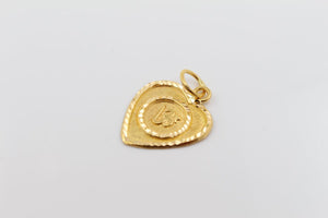 22k 22ct Solid Gold Hindu RELIGIOUS OM Pendant Charm Locket Diamond Cut p1014 ns - Royal Dubai Jewellers