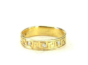 22k Ring Solid Gold ELEGANT Charm Ladies Band SIZE 7.5 "RESIZABLE" r2933mon - Royal Dubai Jewellers