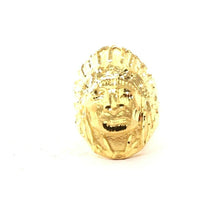 22k Ring Solid Gold ELEGANT Charm Chief Native Indian Ring "RESIZABLE" r2035mon - Royal Dubai Jewellers