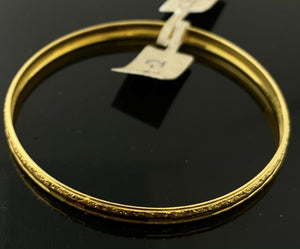 10k Bangle Solid Gold Elegant Children Simple Bangle CB1171 - Royal Dubai Jewellers