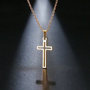 Solid Gold Cross Crucifix Pendant with High Polished Finishing SP16 - Royal Dubai Jewellers