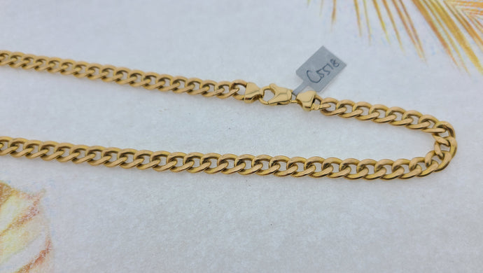 10k Solid Gold Men's Cuban Link Chain C5518 - Royal Dubai Jewellers