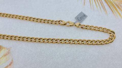 10k Solid Gold Men's Cuban Link Chain C5518 - Royal Dubai Jewellers