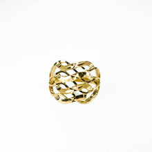 22k Ring Solid Gold Men Jewelry Simple Diamond Cut Geometric Design R2005 - Royal Dubai Jewellers