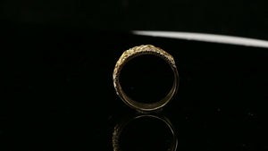22k Ring Solid Gold ELEGANT Charm Ladies Band SIZE 8 "RESIZABLE" r2541mon - Royal Dubai Jewellers
