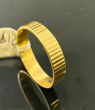 22k Ring Solid Gold Men Jewelry Simple Groove Pattern Design R1714 - Royal Dubai Jewellers