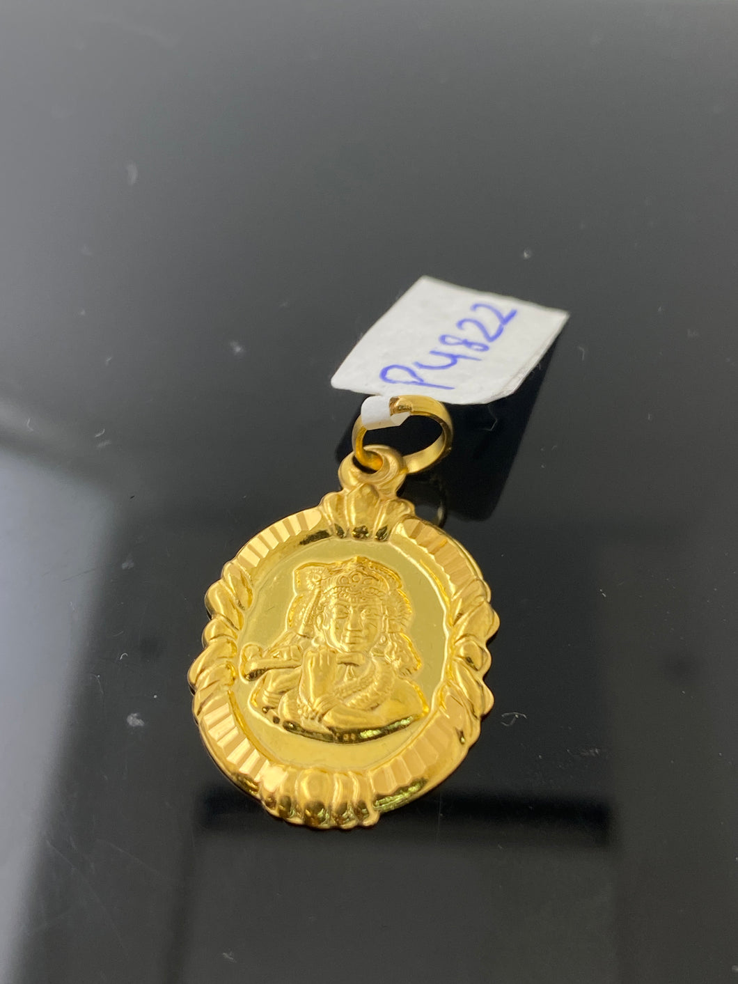 22K Solid Gold Hindu Idol Pendant P4822 - Royal Dubai Jewellers