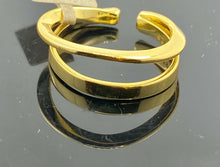 Ladies Ring Solid Gold Elegant Double Band Design SM39 - Royal Dubai Jewellers