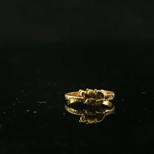 22k Ring Solid Gold ELEGANT Charm Ladies Leaf Band SIZE 5 "RESIZABLE" r2109 - Royal Dubai Jewellers