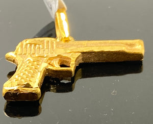 22K Solid Gold Weapon Pendant P4512 TR - Royal Dubai Jewellers
