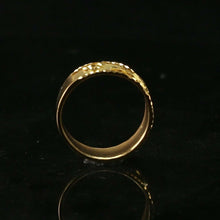 22k Ring Solid Gold ELEGANT Charm Mens Floral Band SIZE 8 "RESIZABLE" r2342 - Royal Dubai Jewellers