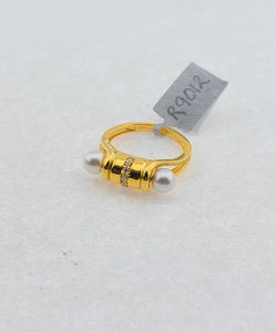 22K Solid Gold Pearl Ring R9012 - Royal Dubai Jewellers