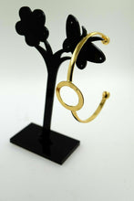 22k Solid Gold ELEGANT WOMEN BANGLE BRACELET"ADJUSTABLE" Size 2.25 inch CB235 - Royal Dubai Jewellers