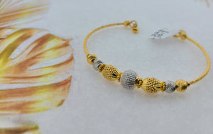22K Solid Gold Dancing Bangle Bracelet B8272 - Royal Dubai Jewellers