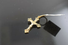 22k Pendant Solid Gold ELEGANT Simple Religious Jesus Cross Pendant P1529 - Royal Dubai Jewellers