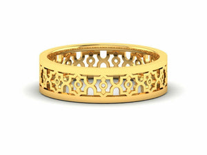 22k Solid Yellow Gold Unisex Jewelry Elegant Designer Band CGR1 - Royal Dubai Jewellers
