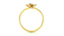 22k Ring Solid Yellow Gold Ladies Jewelry Elegant Simple Floral Band CGR76 - Royal Dubai Jewellers