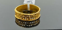 22k Ring Solid Gold Elegant Diamond Cut Design Ladies Ring Size R2053 mon - Royal Dubai Jewellers