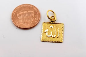 22k 22ct Solid Gold Allah islam muslim pendant quran locket p1046 ns - Royal Dubai Jewellers