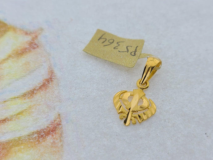 22K Solid Gold Religious Khanda Pendant P5364 - Royal Dubai Jewellers