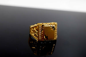 22k 22ct Solid Gold ELEGANT Charm Mens Simple Ring SIZE 11.5 "RESIZABLE" r1766 - Royal Dubai Jewellers