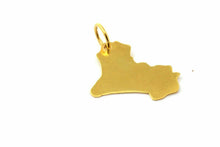 Custom Made 22k 22ct Solid Gold Iraq or Syria MAP SHAPE Pendant locket mf - Royal Dubai Jewellers
