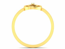 22k Ring Solid Yellow Gold Ladies Jewelry Modern Geometric Pattern Band CGR27 - Royal Dubai Jewellers