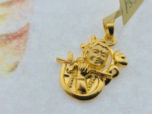 22K Solid Gold Lord Krishna Pendant P5302 - Royal Dubai Jewellers