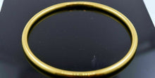 22K SOLID GOLD BANGLE BRACELET Cuff High Polish pick your size CUSTOM Handmade - Royal Dubai Jewellers